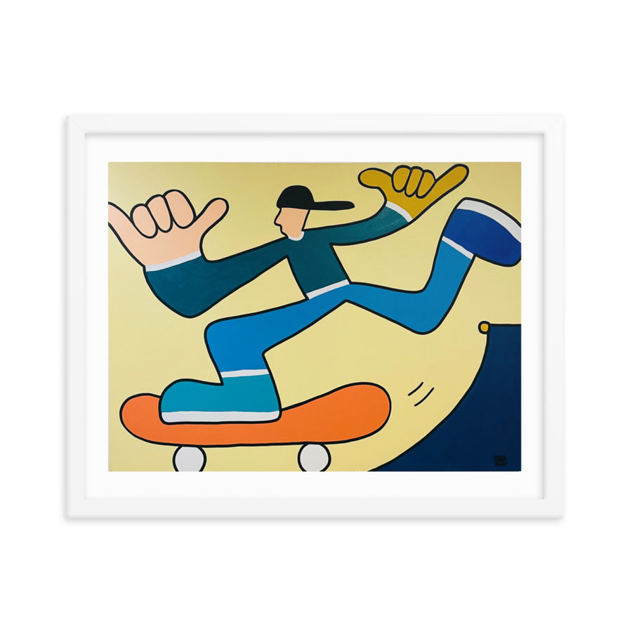 Skater Framed Print 16x20